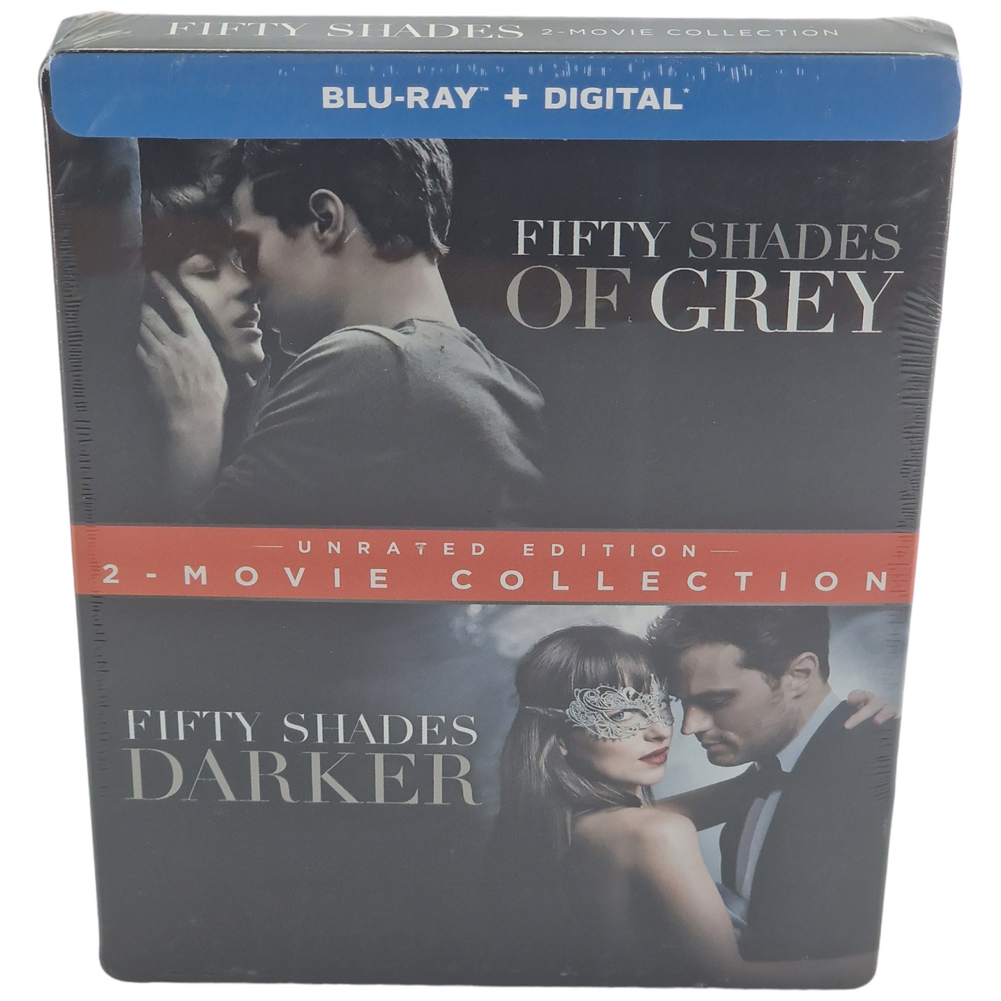 Cinquante nuances de Grey + Cinquante nuances plus sombres Blu-ray SteelBook 2 Films + DVD  2018 VF Zone A Neuf