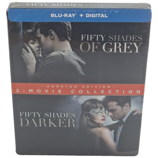 Cinquante nuances de Grey + Cinquante nuances plus sombres Blu-ray SteelBook 2 Films + DVD  2018 VF Zone A Neuf