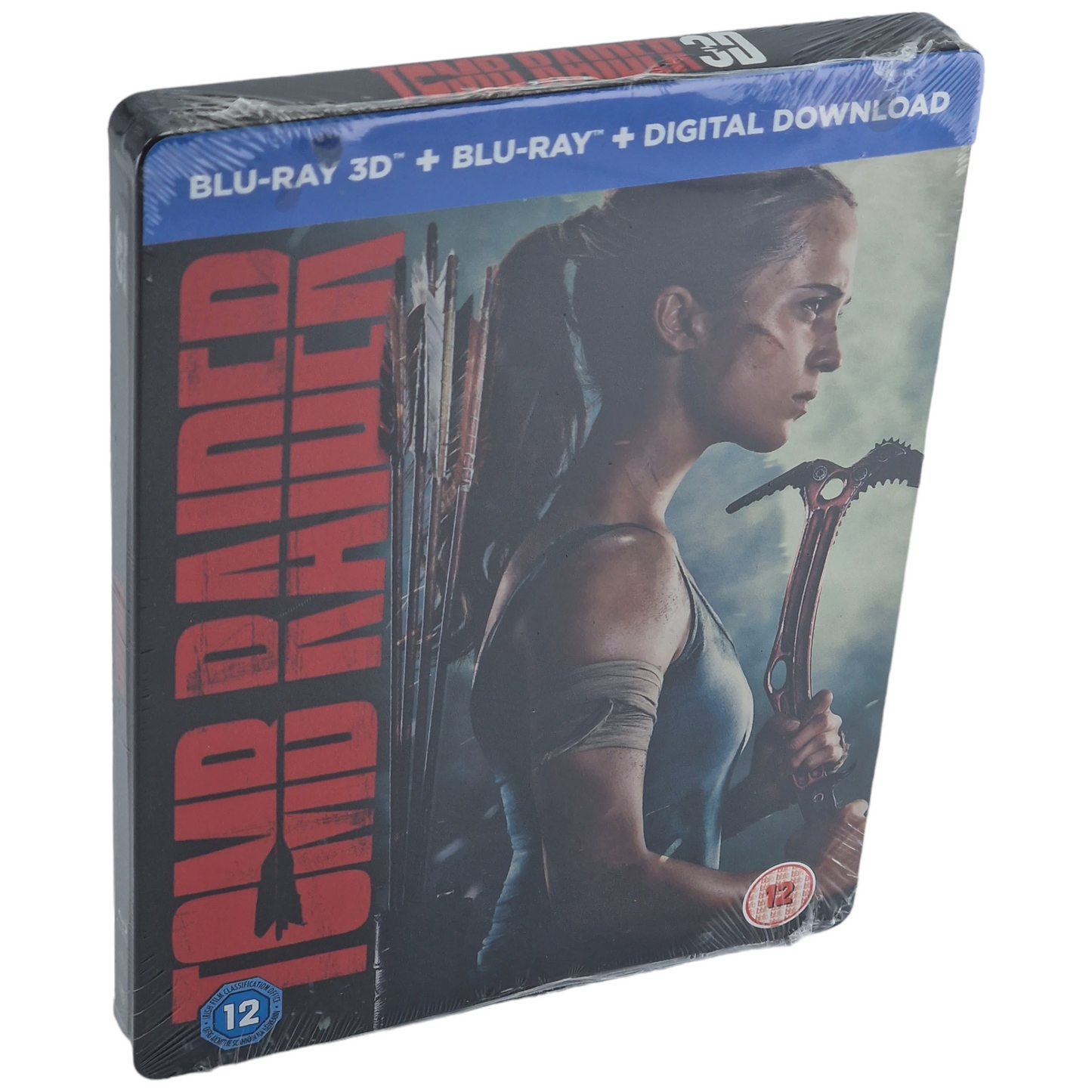 Tomb Raider  Blu-ray 3D + Blu-ray  SteelBook  Alicia Vikander 2018 Region Libre