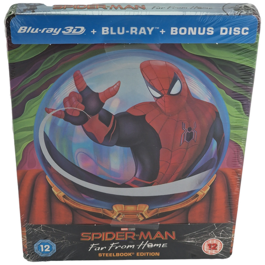 Spider-Man: Far from Home  Blu-ray 3D + 2D Blu-ray SteelBook Limitée Zone Libre