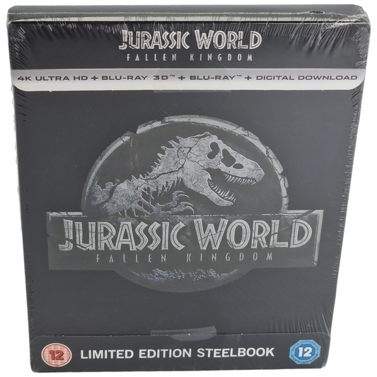 Jurassic World :Le Royaume déchu 4K Ultra HD+ Blu-ray 3D +2D Steelbook Libre