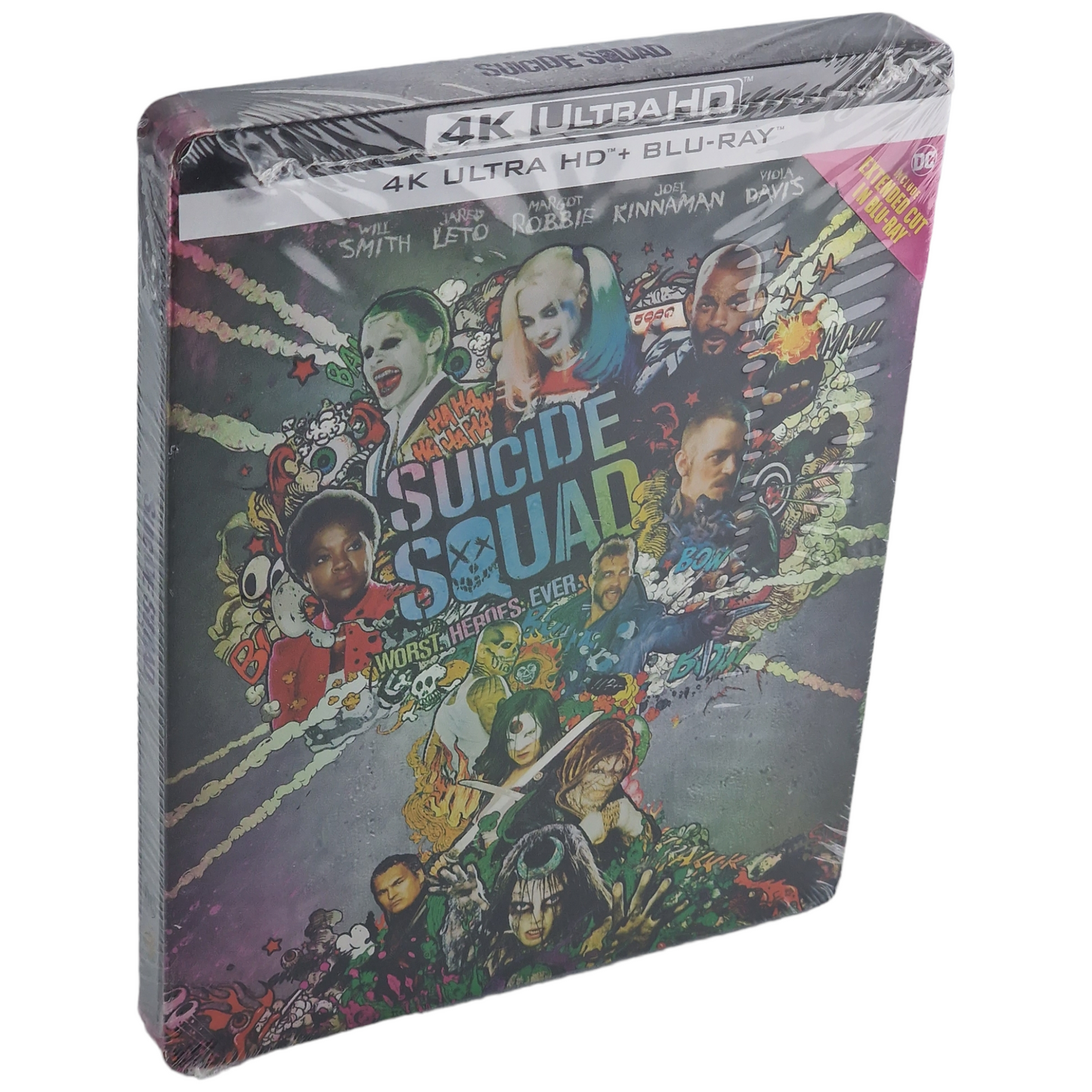 Suicide Squad 4K Ultra HD +Blu-ray Steelbook Will Smith,Margot Robbie Zone B