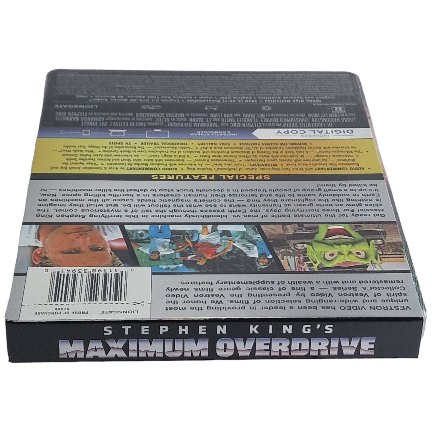 Maximum Overdrive Blu-ray SteelBook Stephen King 2023  Zone A Neuf