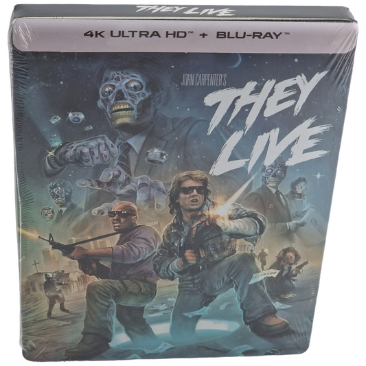 Invasion Los Angeles " They Live" Blu-ray 4K SteelBook John Carpenter 2023 VO Zone A Neuf