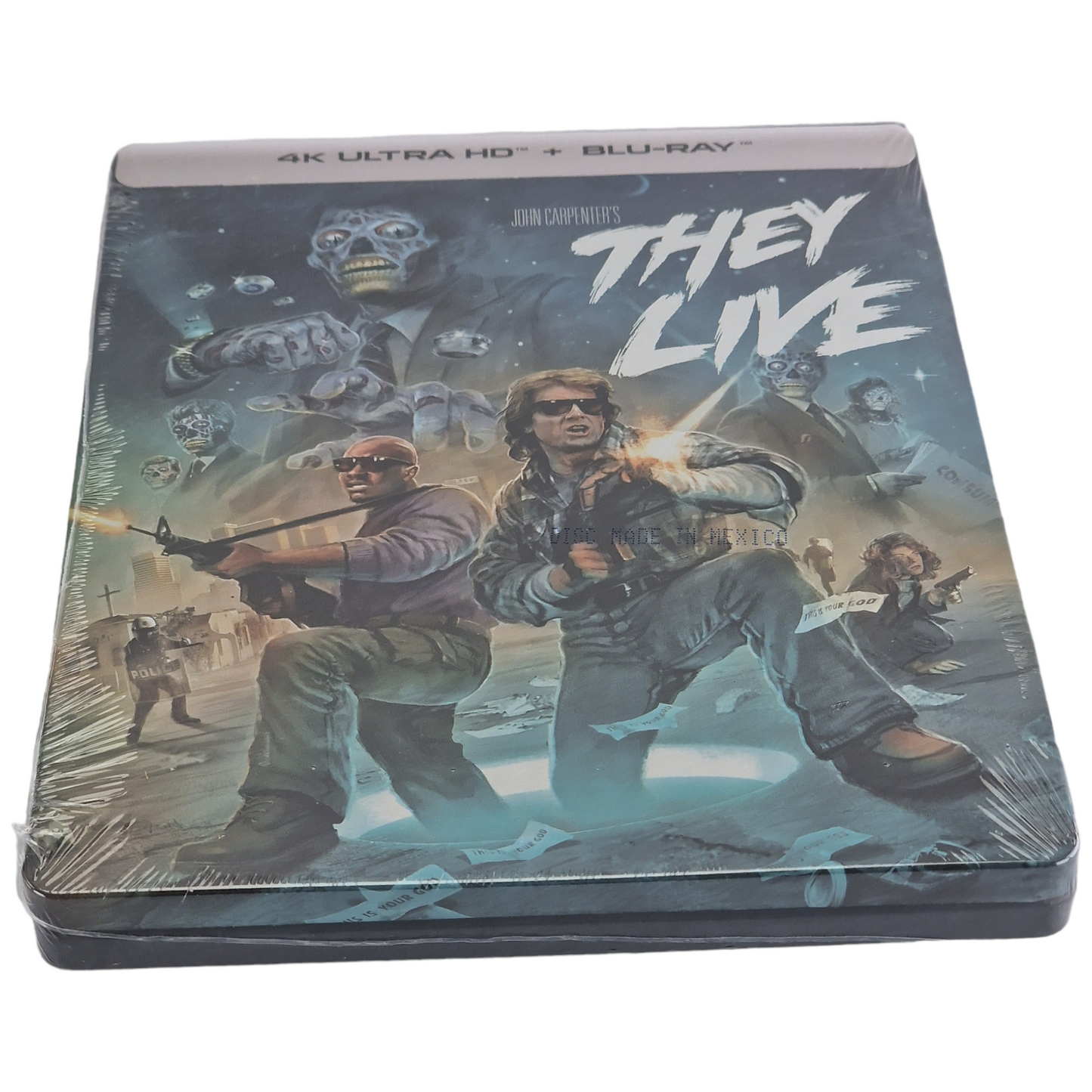 Invasion Los Angeles " They Live" Blu-ray 4K SteelBook John Carpenter 2023 VO Zone A Neuf