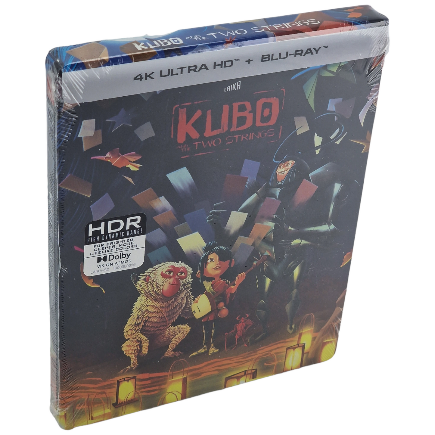 Kubo et l'Armure magique Blu-ray 4K Ultra HD SteelBook 2023 VO/ STFR Zone A Neuf