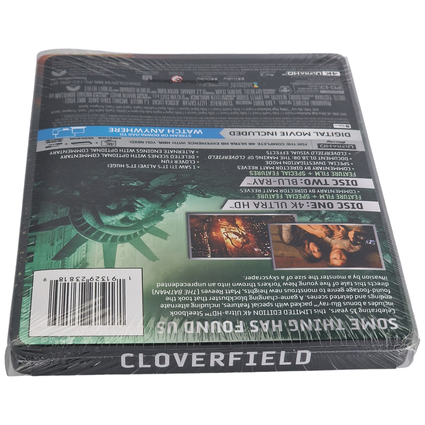 Cloverfield 4K Blu-ray SteelBook Édition limitée 15e anniversaire 2023 VF Zone A Neuf