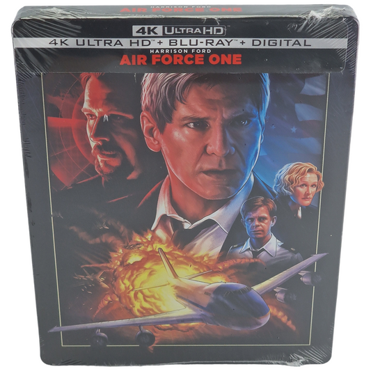 Air Force One 4K Ultra HD Blu-ray SteelBook Harrison Ford 2023 VF Zone Free Neuf