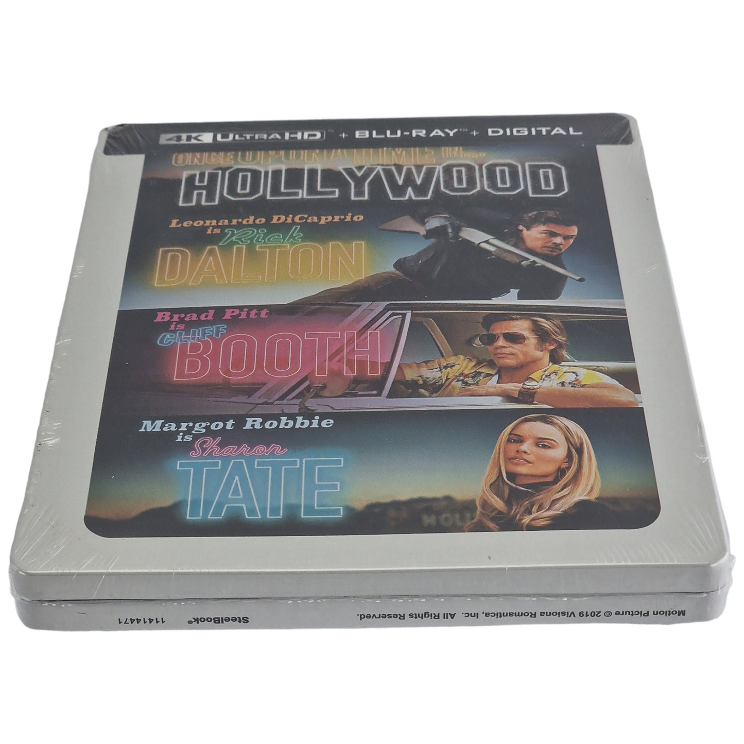 Once Upon a Time in Hollywood 4K Blu-ray Ultra HD SteelBook 2019 VF Zone A Neuf