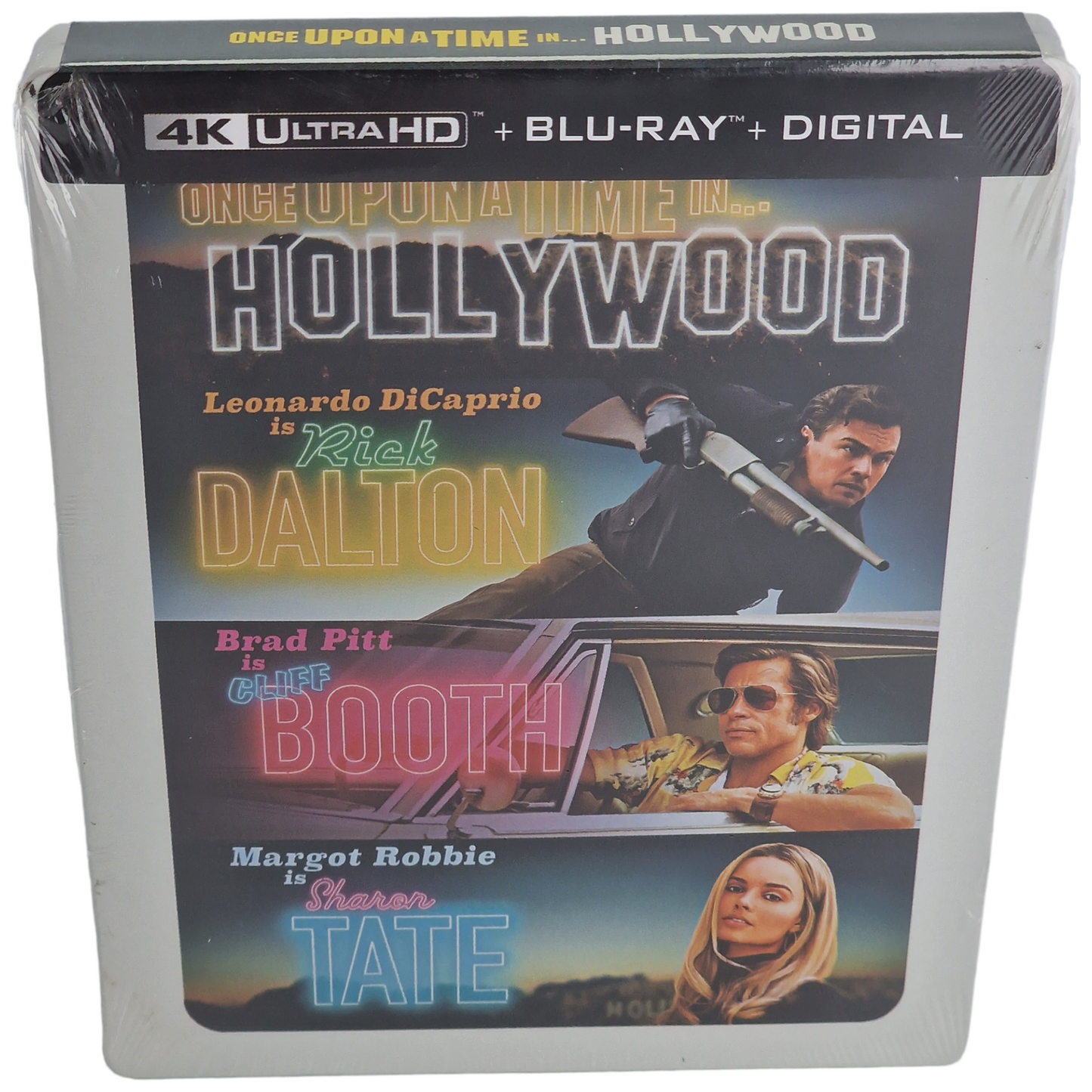 Once Upon a Time in Hollywood 4K Blu-ray Ultra HD SteelBook 2019 VF Zone A Neuf