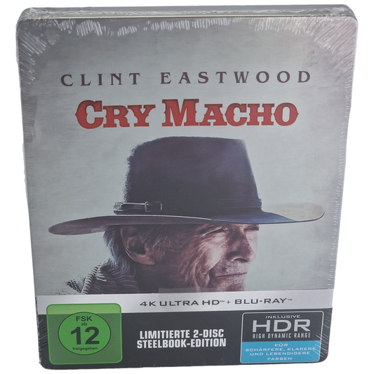 Cry Macho  Clint Eastwood 4K Ultra HD Blu-ray + Blu-ray Steelbook 2021 Region B