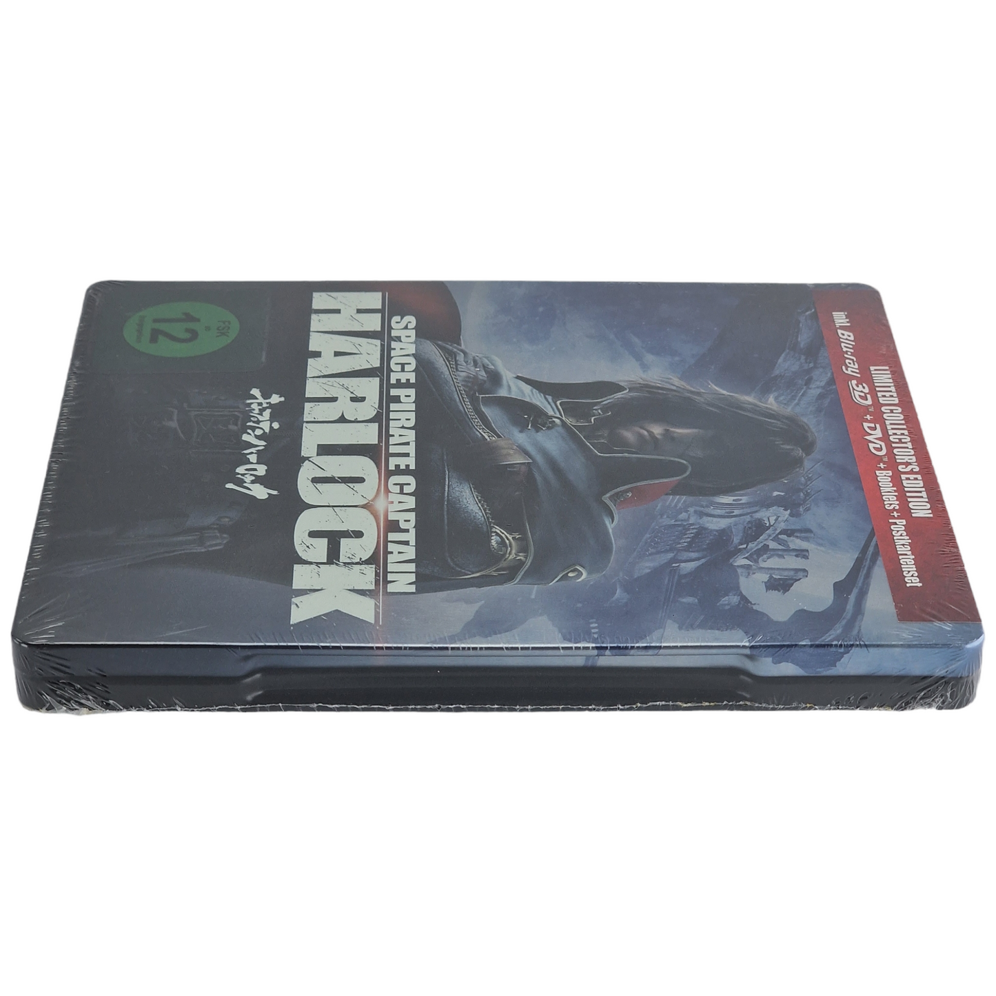 Space Pirate  Captain Harlock  Blu-ray 3D + 2D + Carte postale Steelbook Zone B