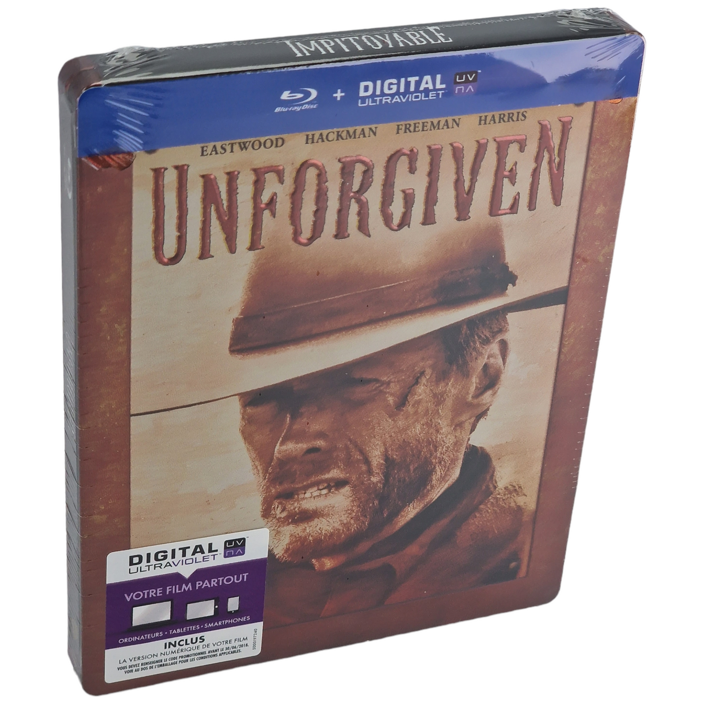 Impitoyable Clint Eastwood Unforgiven Blu-ray SteelBook Édit limitée Zone Libre