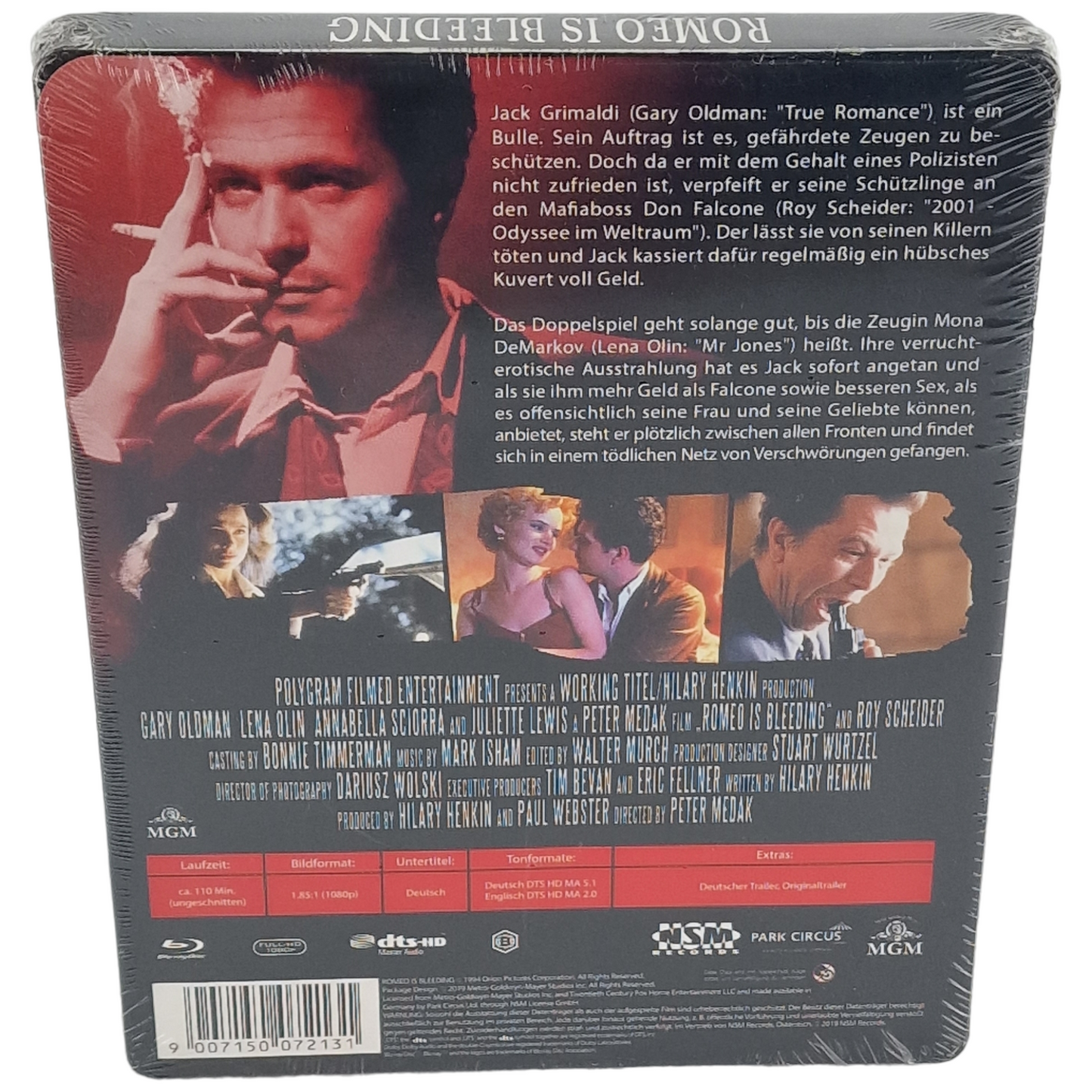 Romeo Is Bleeding 1993 Gary Oldman, Juliette Lewis Blu-ray Steelbook 2020 Zone B