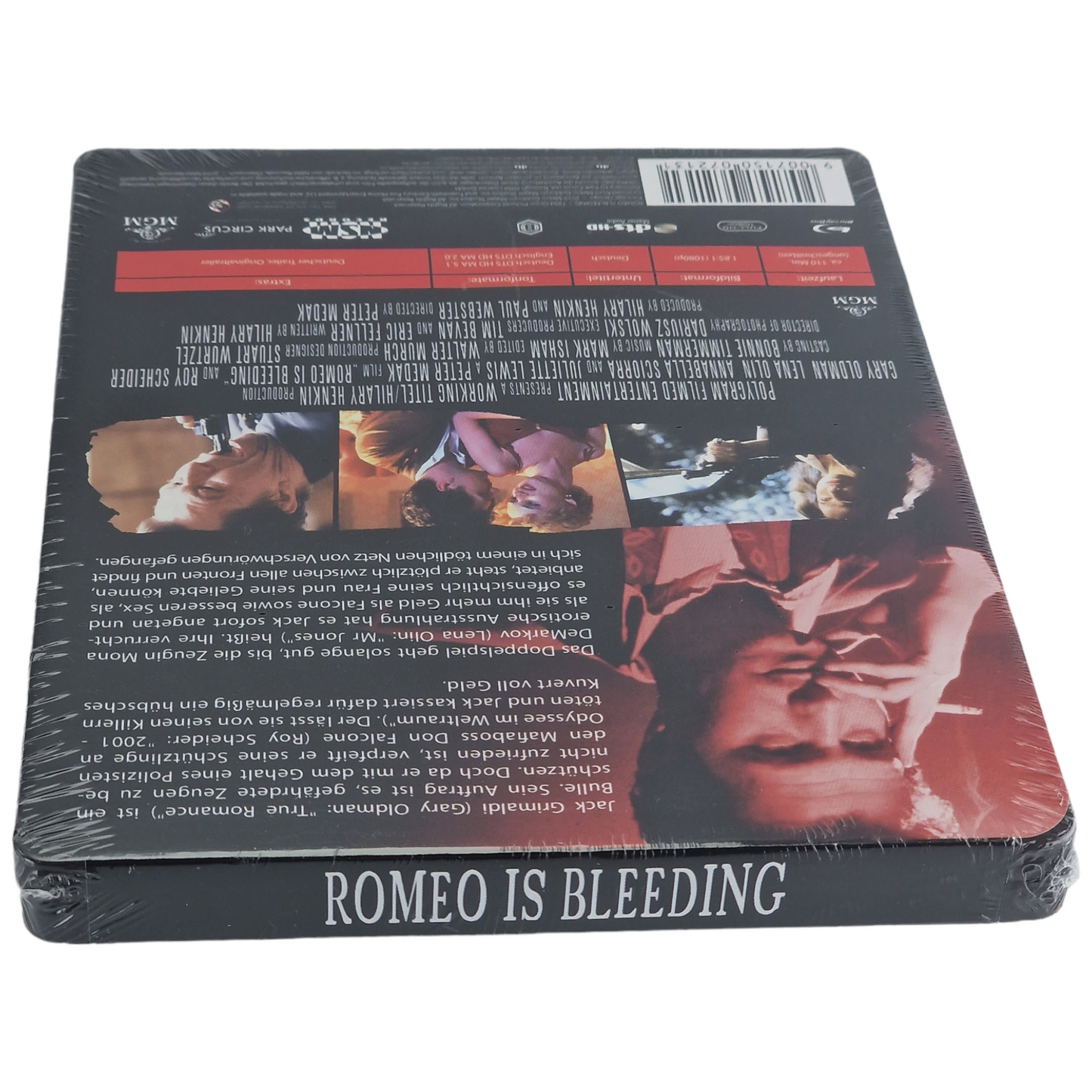 Romeo Is Bleeding 1993 Gary Oldman, Juliette Lewis Blu-ray Steelbook 2020 Zone B