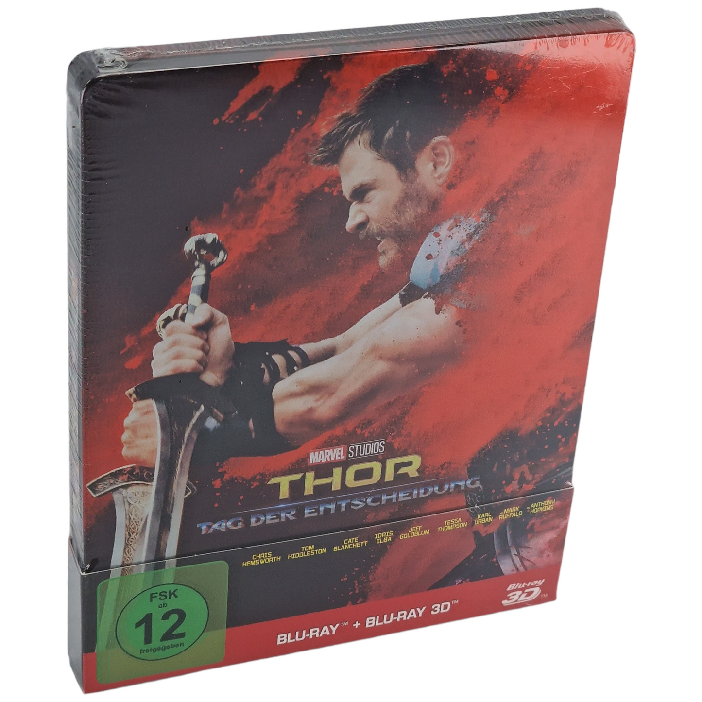 Thor:Ragnarok Blu-ray 3D +Blu-ray Steelbook Limitée Chris Hemsworth 2018 Zone B