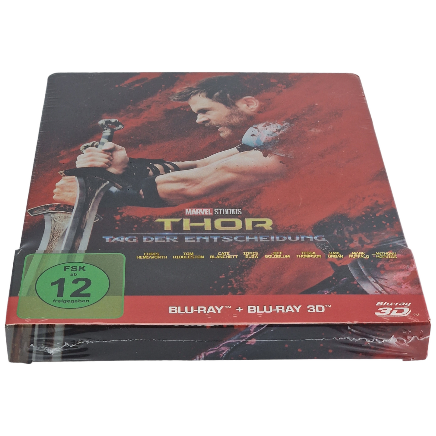 Thor:Ragnarok Blu-ray 3D +Blu-ray Steelbook Limitée Chris Hemsworth 2018 Zone B