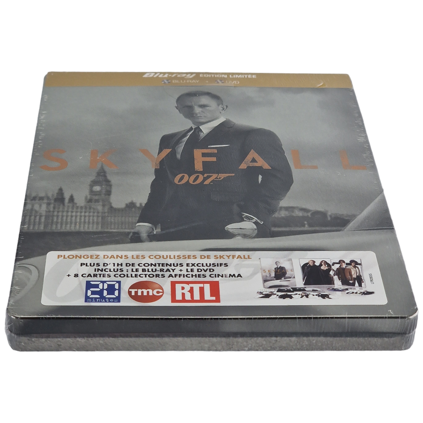 Skyfall Blu-ray + DVD SteelBook Limitée+8 cartes postales James Bond Zone Libre