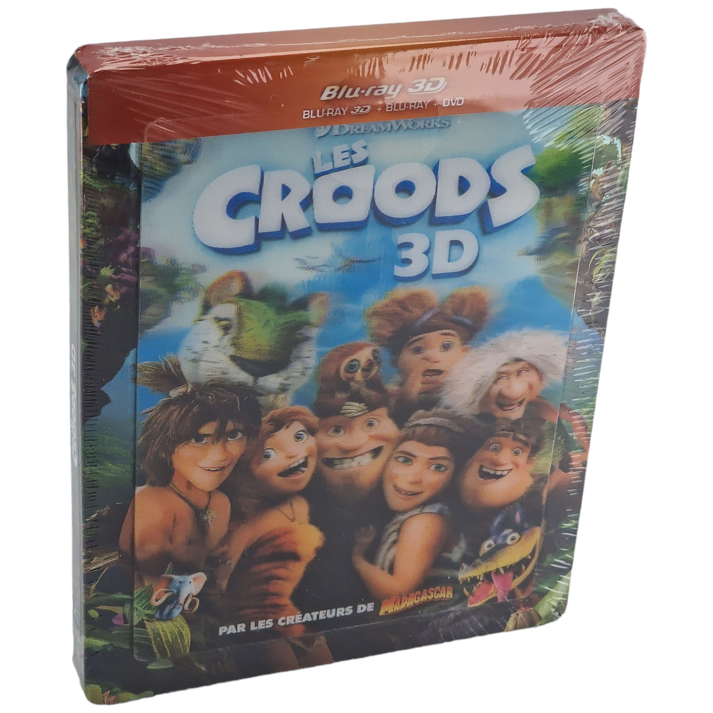 Les Croods Blu-ray 3D + 2D + DVD  SteelBook Lenticulaire édition Limitée Zone B