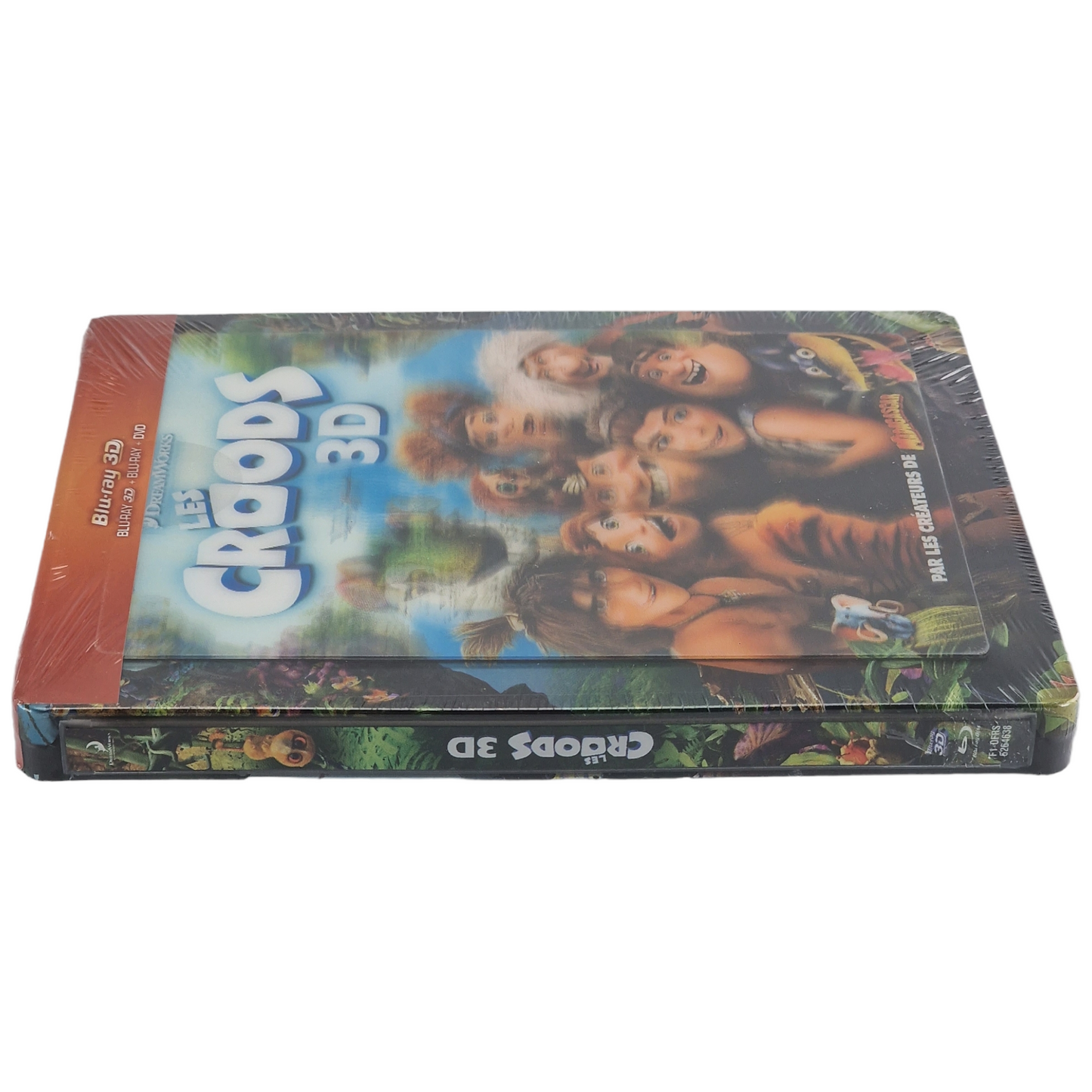 Les Croods Blu-ray 3D + 2D + DVD  SteelBook Lenticulaire édition Limitée Zone B