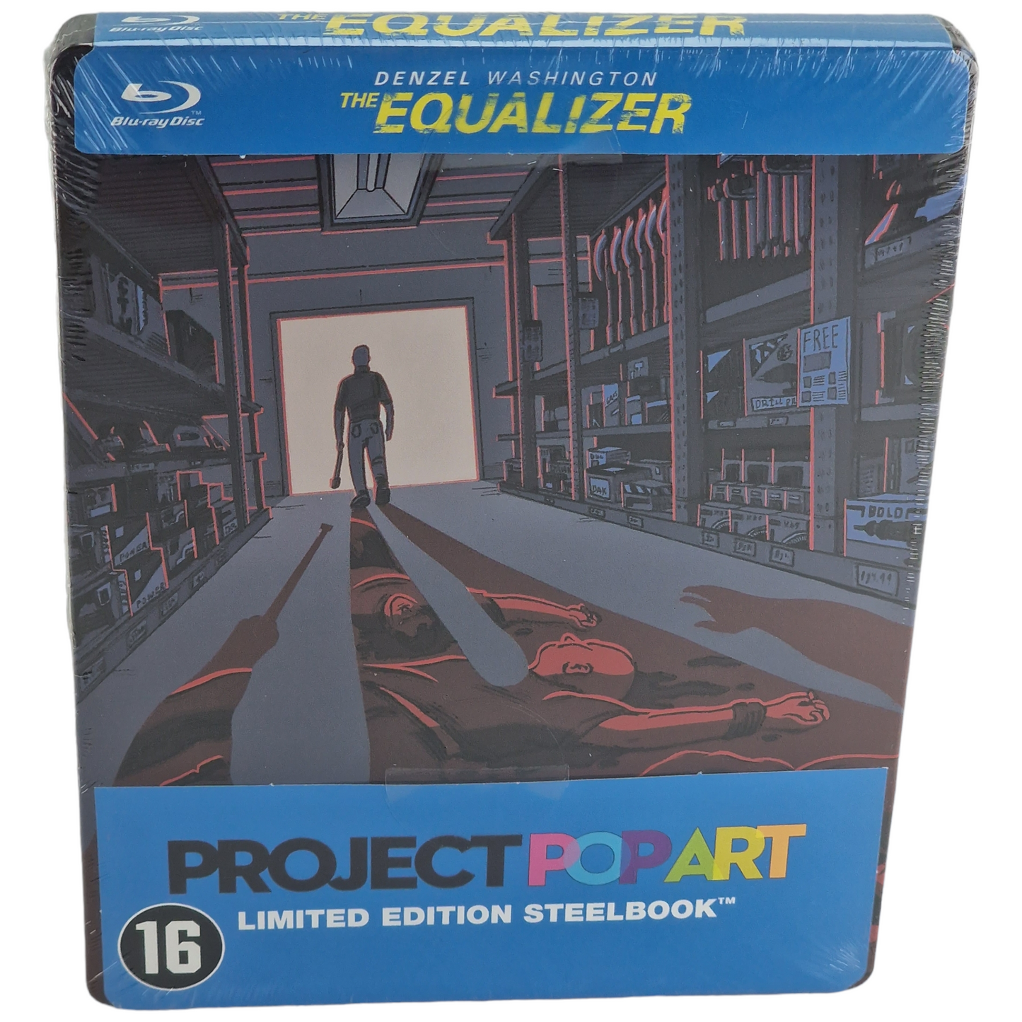 The Equalizer  Blu-ray Steelbook Pop Art  Denzel Washington  Fnac 2015 Region B