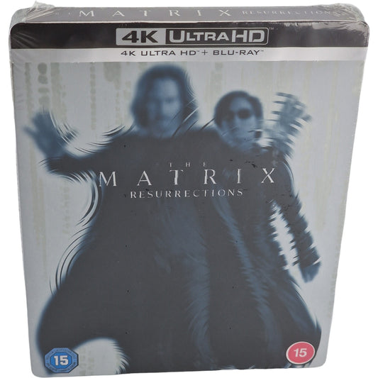 Matrix Resurrections  4K Ultra HD + Blu-ray SteelBook Zavvi Keanu Reeves Zone B