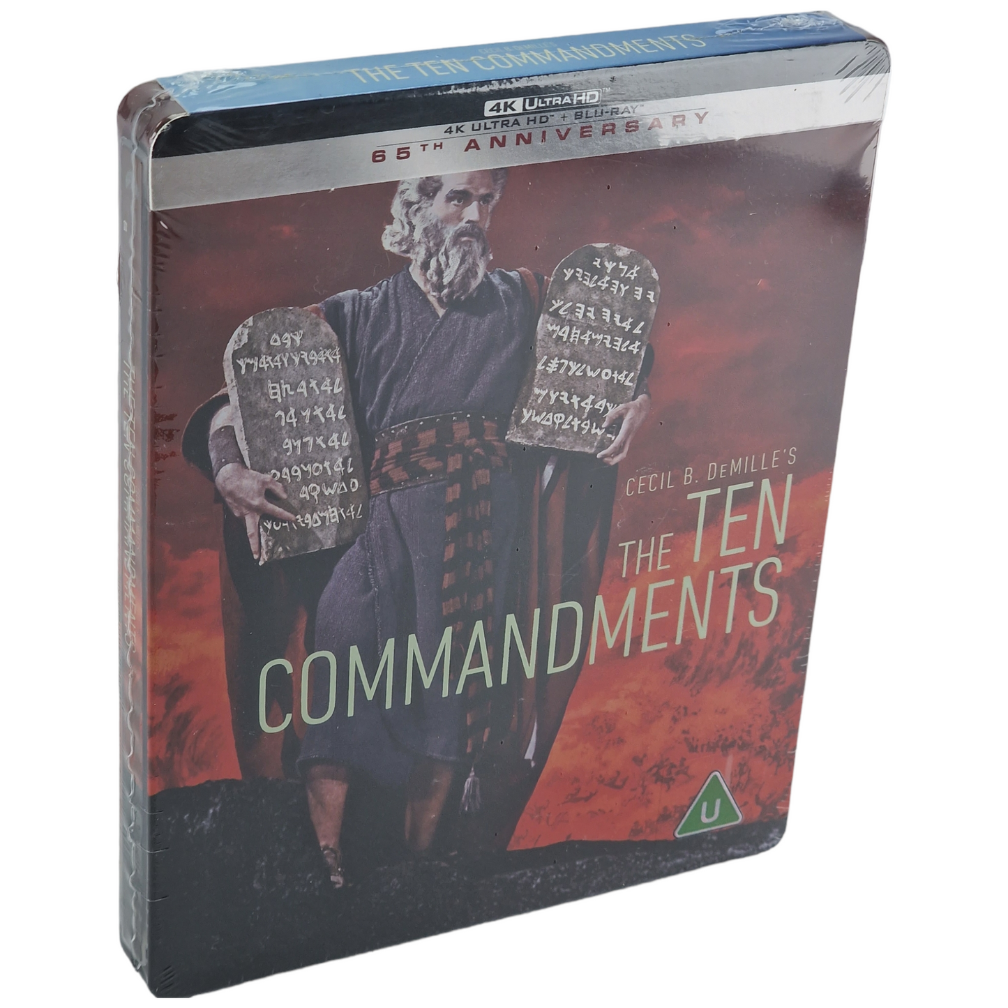 Les Dix Commandements 4K Ultra HD +Blu-ray SteelBook 65 Anniversaire Zone Libre