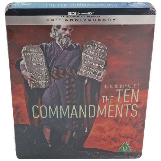 Les Dix Commandements 4K Ultra HD +Blu-ray SteelBook 65 Anniversaire Zone Libre