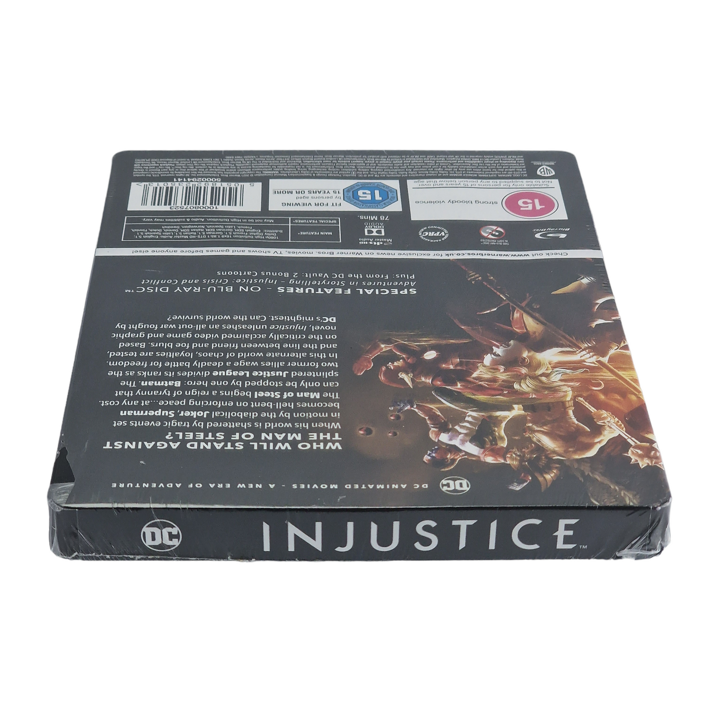 Injustice  Blu-ray  SteelBook  Zavvi  Matt Peters  Justin Hartley 2021 Region B