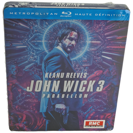 John Wick : Chapitre 3 Parabellum Blu-ray SteelBook  Keanu Reeves 2019 Region B