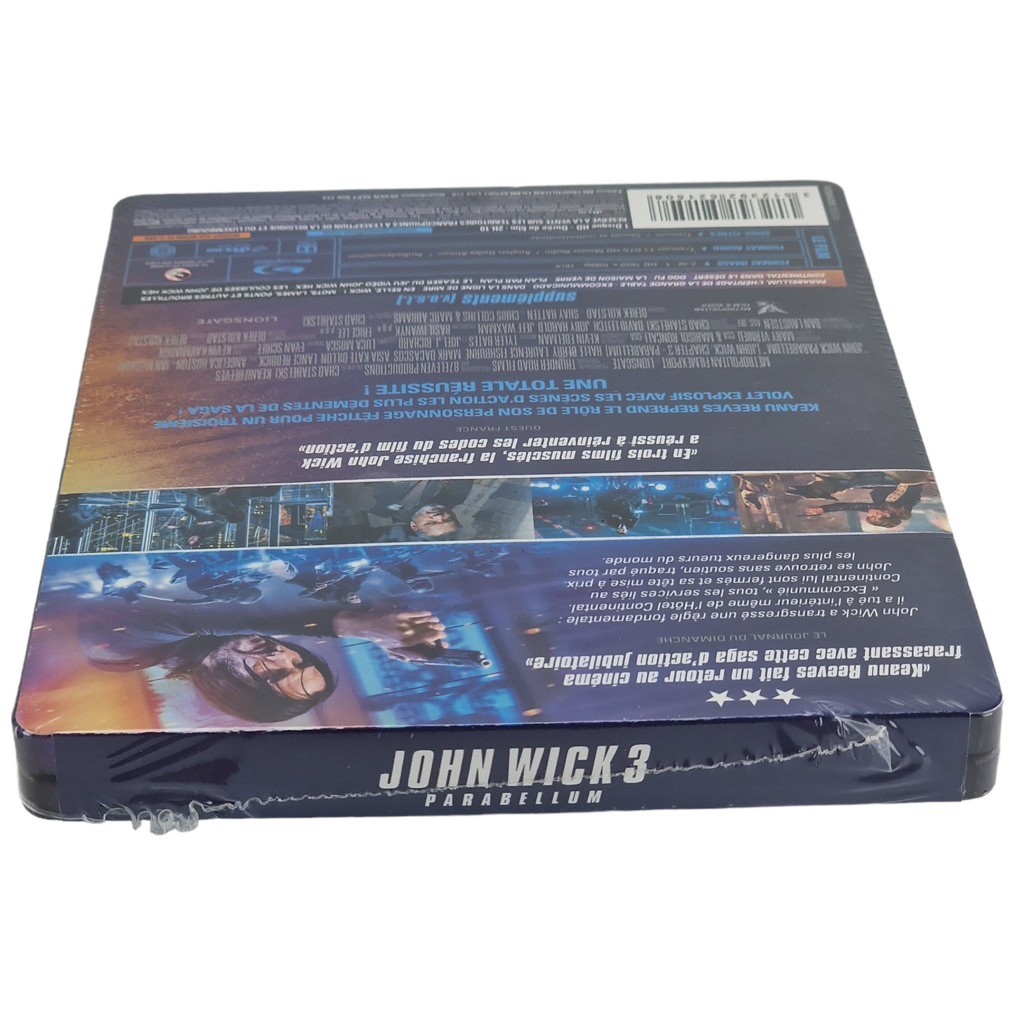 John Wick : Chapitre 3 Parabellum Blu-ray SteelBook  Keanu Reeves 2019 Region B