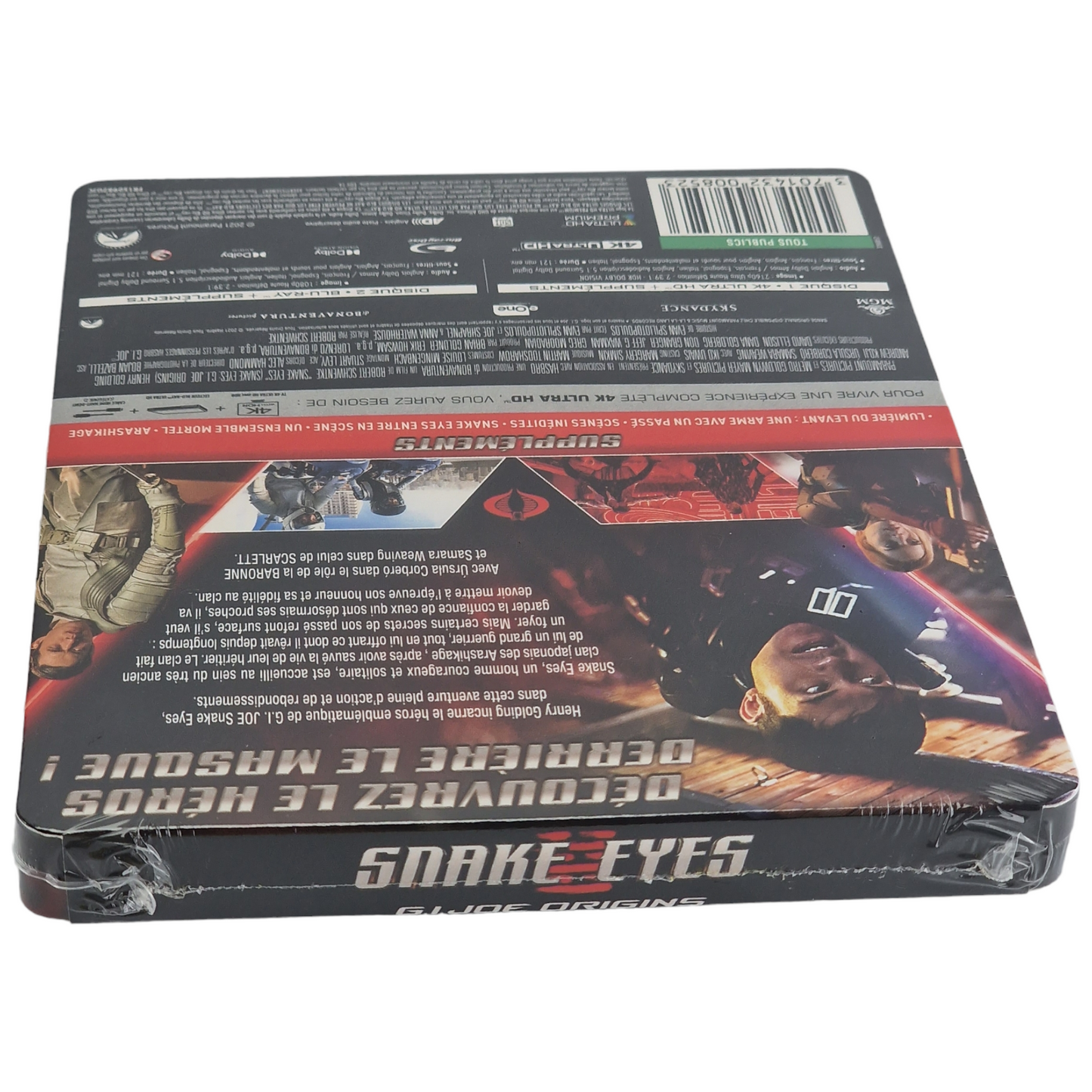 Snake Eyes: G.I. Joe Origins 4K Ultra HD + Blu-ray Steelbook Fnac Limité Zone B