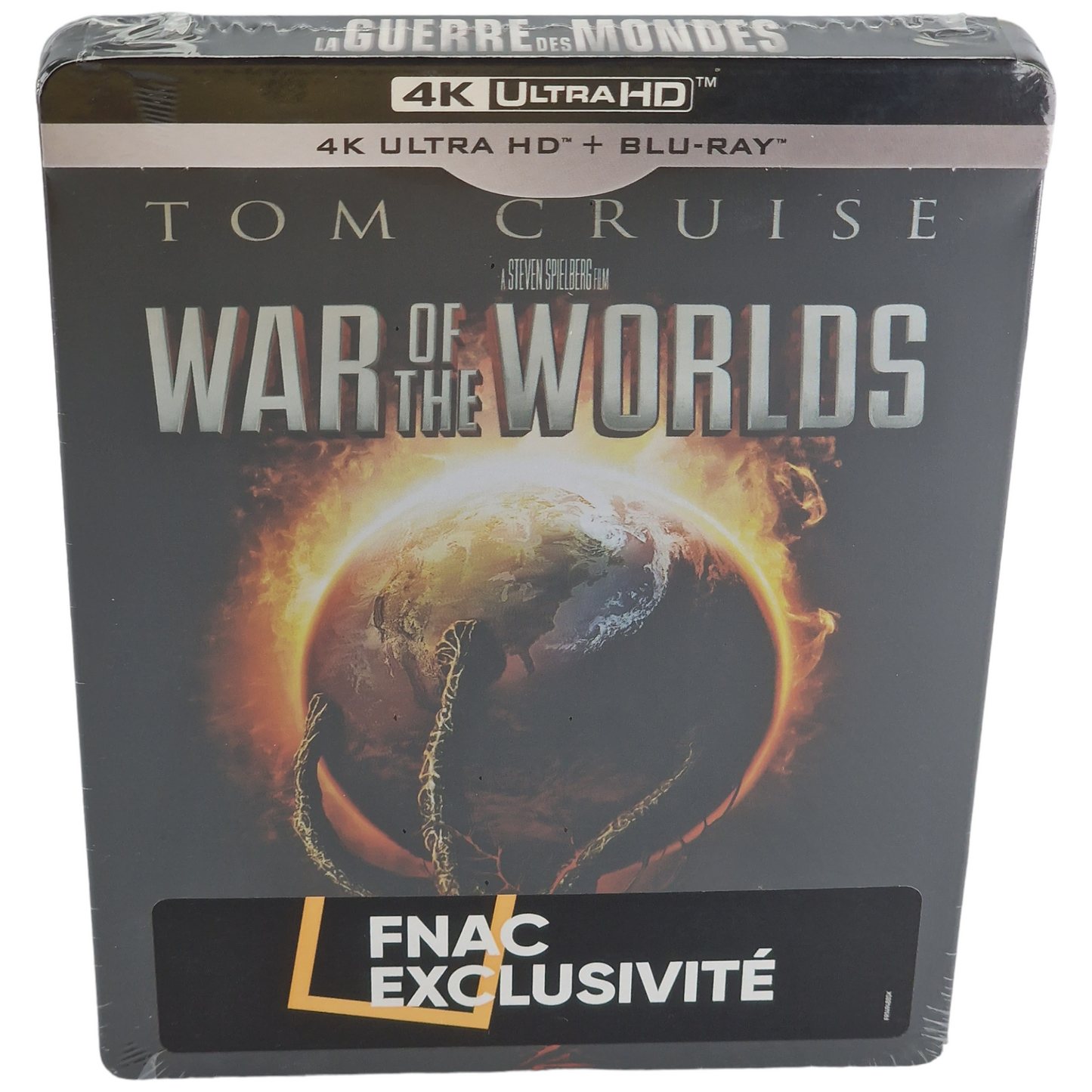 La Guerre des Mondes 4K Ultra HD + Blu-ray SteelBook Fnac Exclusif Spielberg  B