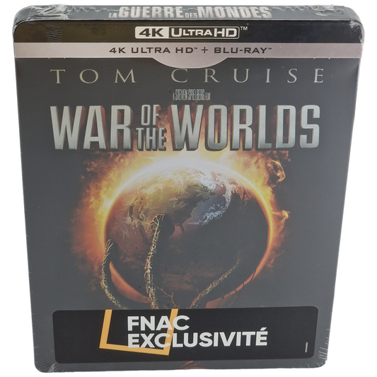 La Guerre des Mondes 4K Ultra HD + Blu-ray SteelBook Fnac Exclusif Spielberg  B