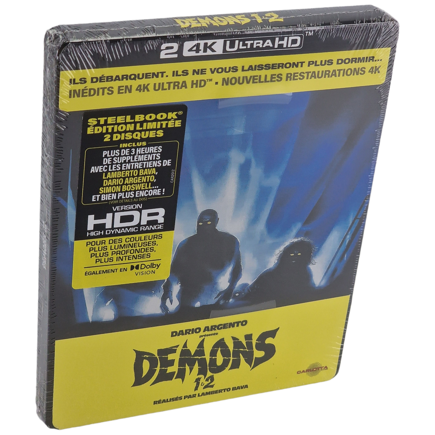 Demons 1 & 2   Steelbook  4K Ultra HD + Blu-ray 2 Films  2022 Region Libre