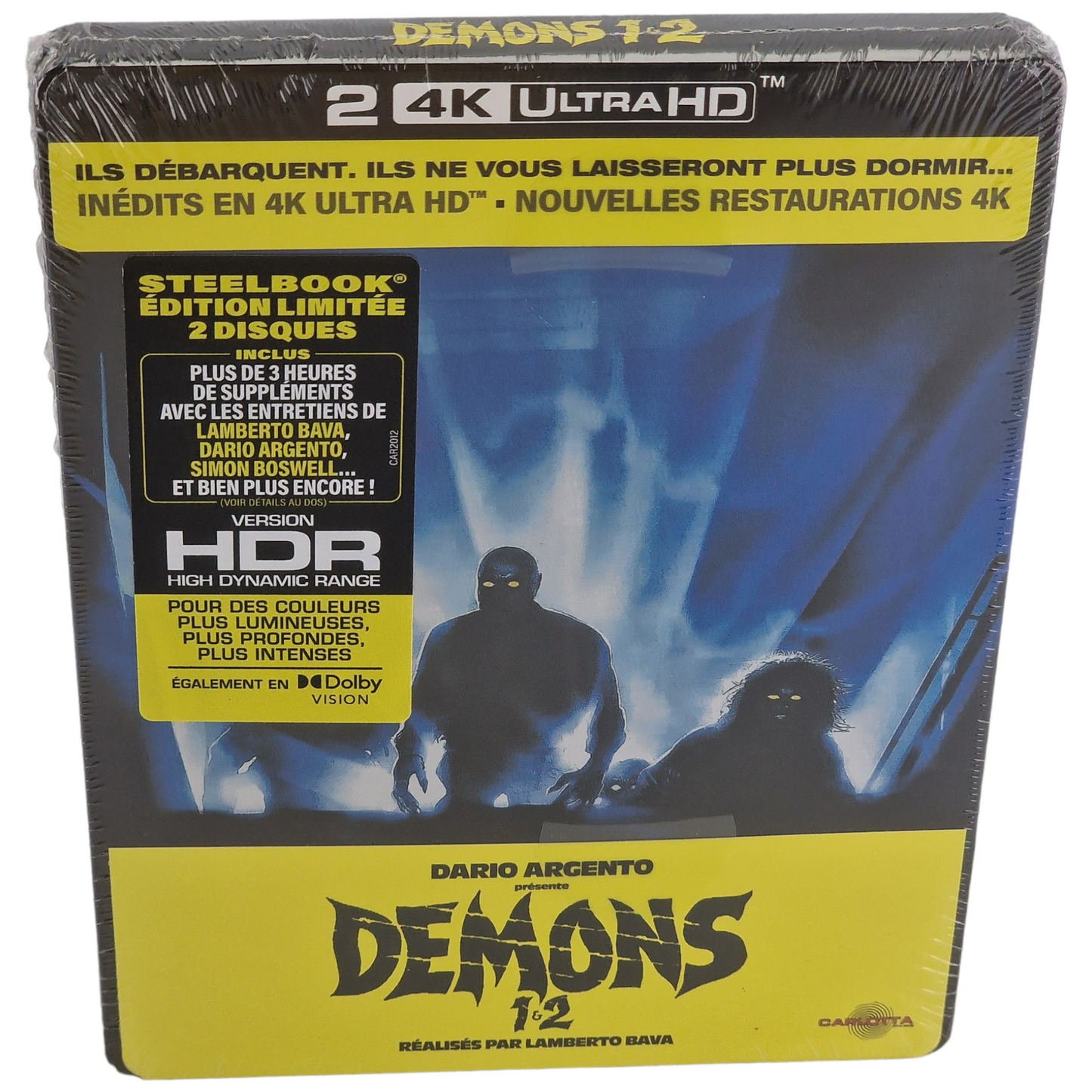 Demons 1 & 2   Steelbook  4K Ultra HD + Blu-ray 2 Films  2022 Region Libre