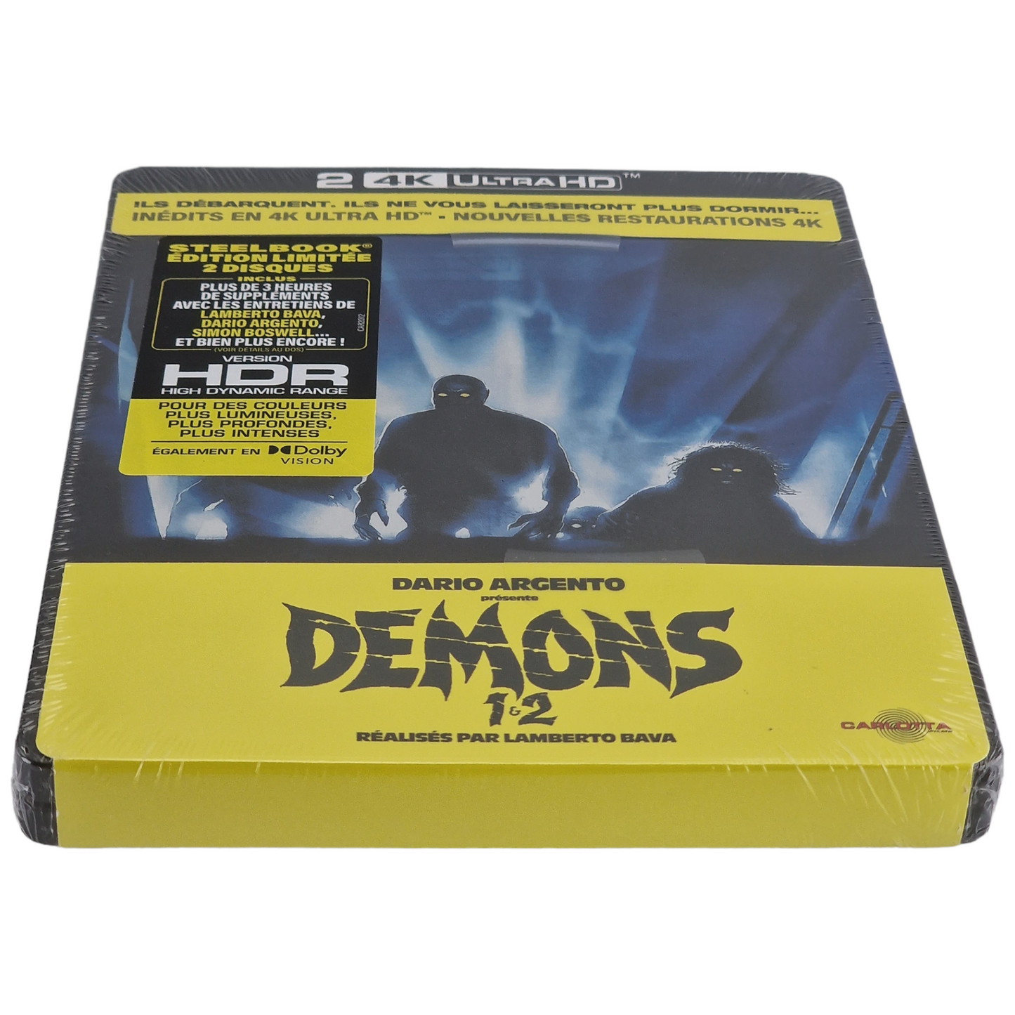 Demons 1 & 2   Steelbook  4K Ultra HD + Blu-ray 2 Films  2022 Region Libre