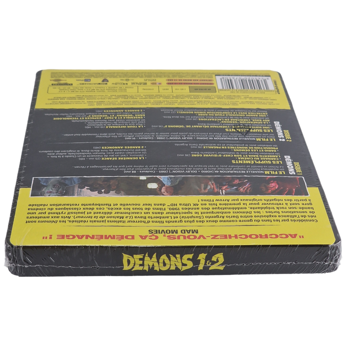 Demons 1 & 2   Steelbook  4K Ultra HD + Blu-ray 2 Films  2022 Region Libre