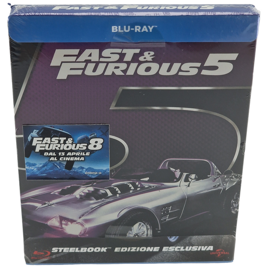 Fast & Furious 5 Blu-ray Steelbook 2013 Vin Diesel, Paul Walker 2017 Region B