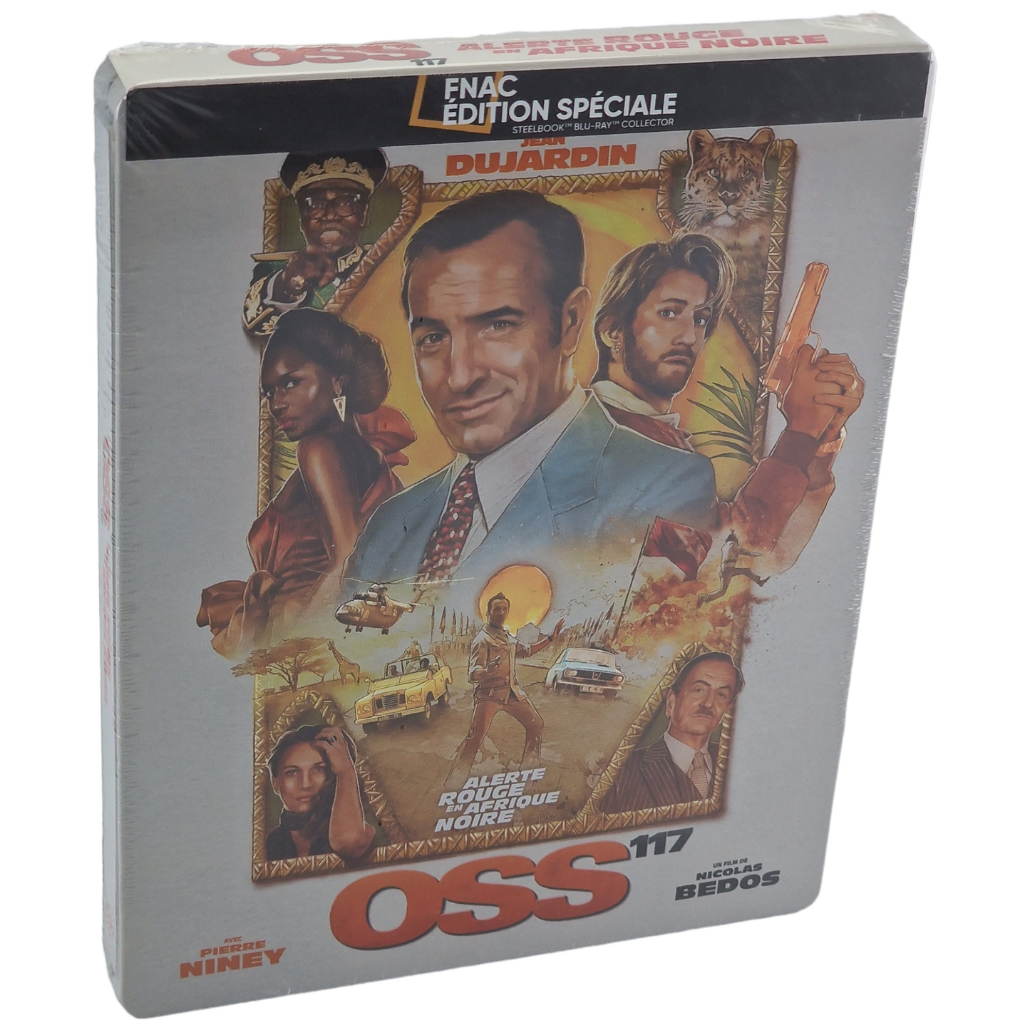 OSS 117: Alerte rouge en Afrique noire Blu-ray Steelbook Fnac Jean Dujardin B