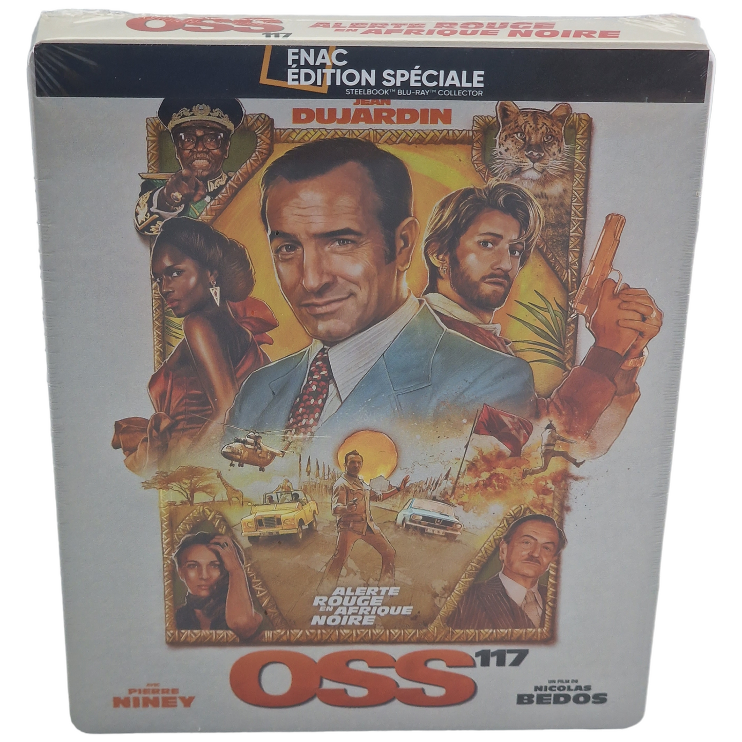 OSS 117: Alerte rouge en Afrique noire Blu-ray Steelbook Fnac Jean Dujardin B