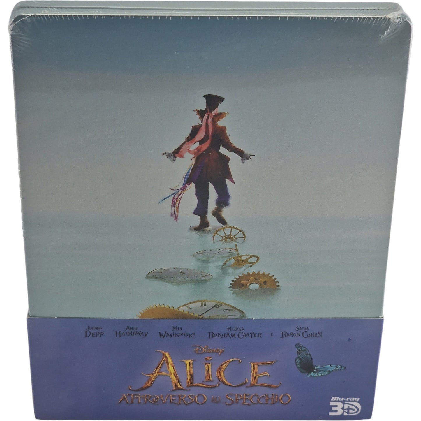 Alice de l'autre cote du miroir Blu-ray 3D + Blu-ray Steelbook Disney Zone Libre