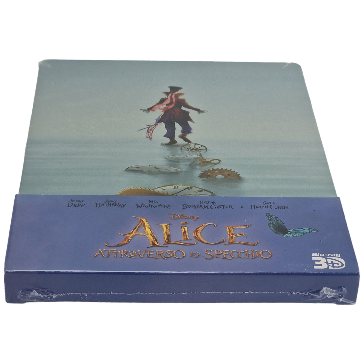 Alice de l'autre cote du miroir Blu-ray 3D + Blu-ray Steelbook Disney Zone Libre