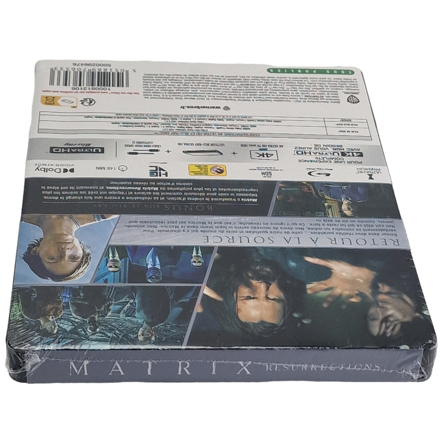 The Matrix Résurrections  4K Ultra HD + Blu-ray Steelbook Édition Limitée Libre