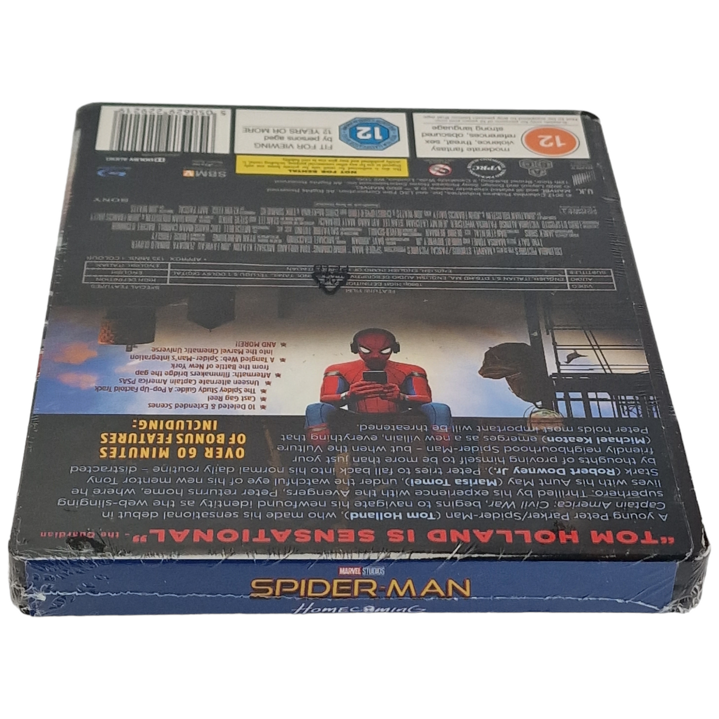 Spider-Man: Homecoming Blu-ray SteelBook Zavvi limitée lenticulaire Zone Libre