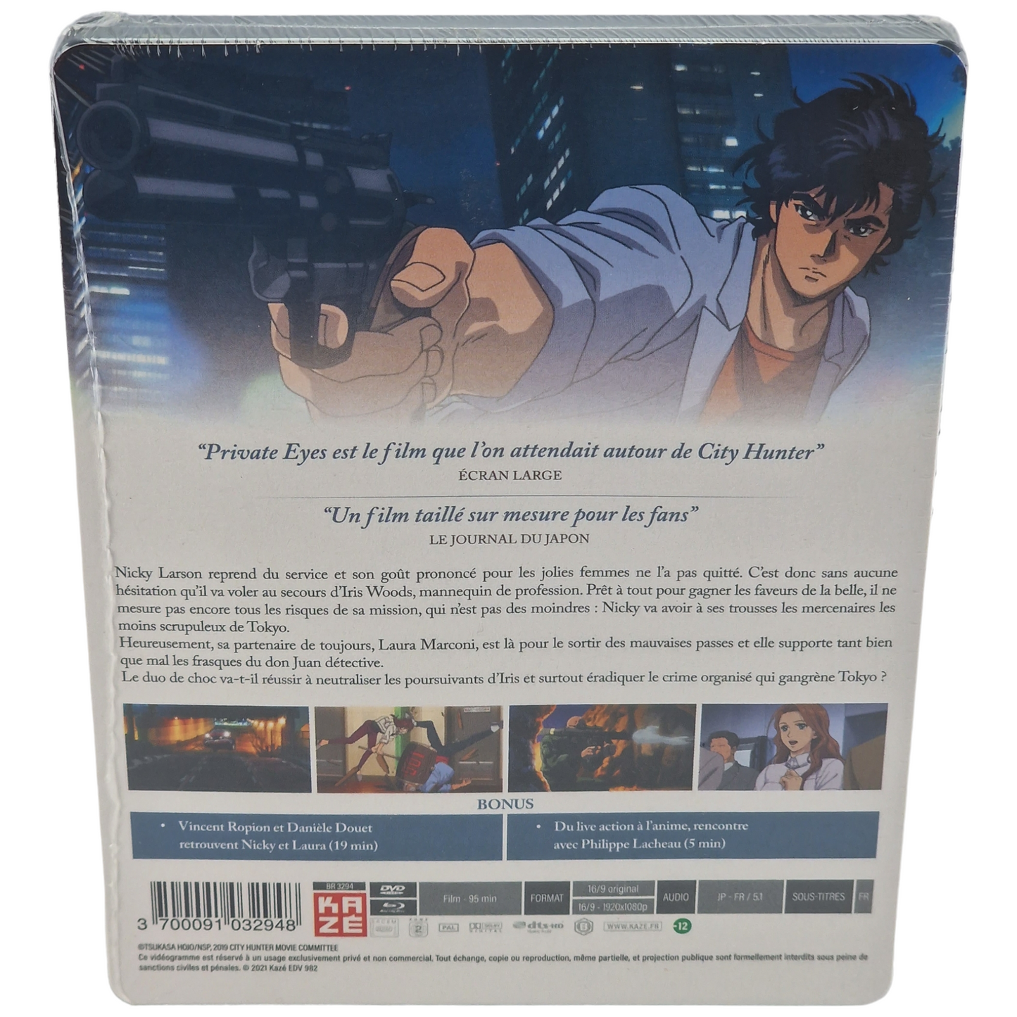 Nicky Larson City Hunter Private Eyes ,Le Film Blu-ray + DVD SteelBook Region B