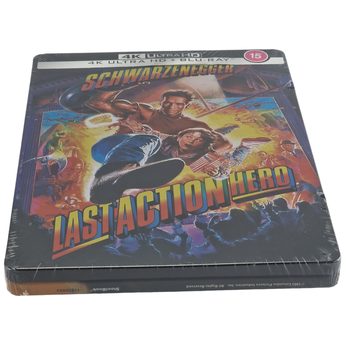 Last Action Hero 4K Ultra HD + Blu-ray Steelbook  Schwarzenegger Zavvi   Zone B