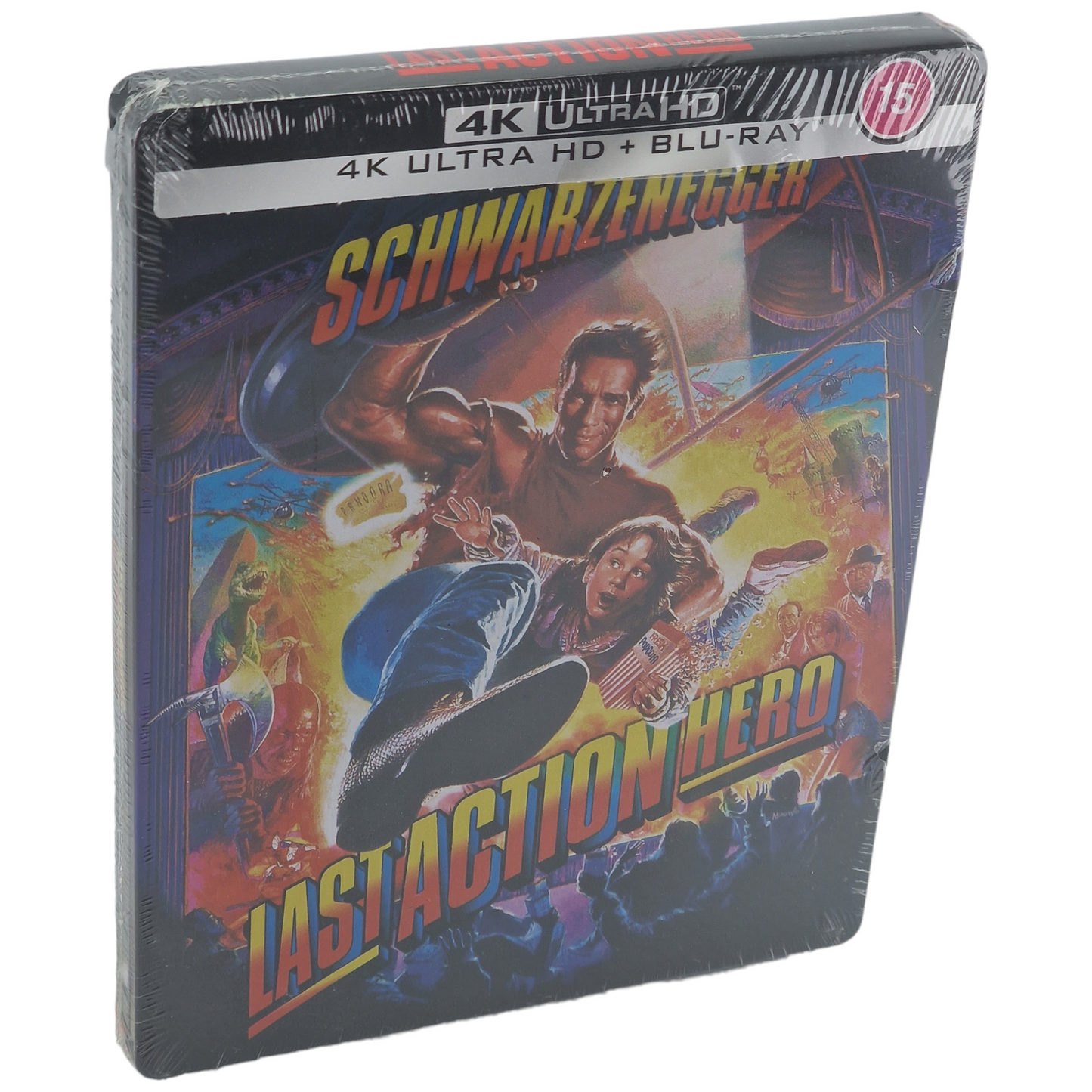 Last Action Hero 4K Ultra HD + Blu-ray Steelbook  Schwarzenegger Zavvi   Zone B