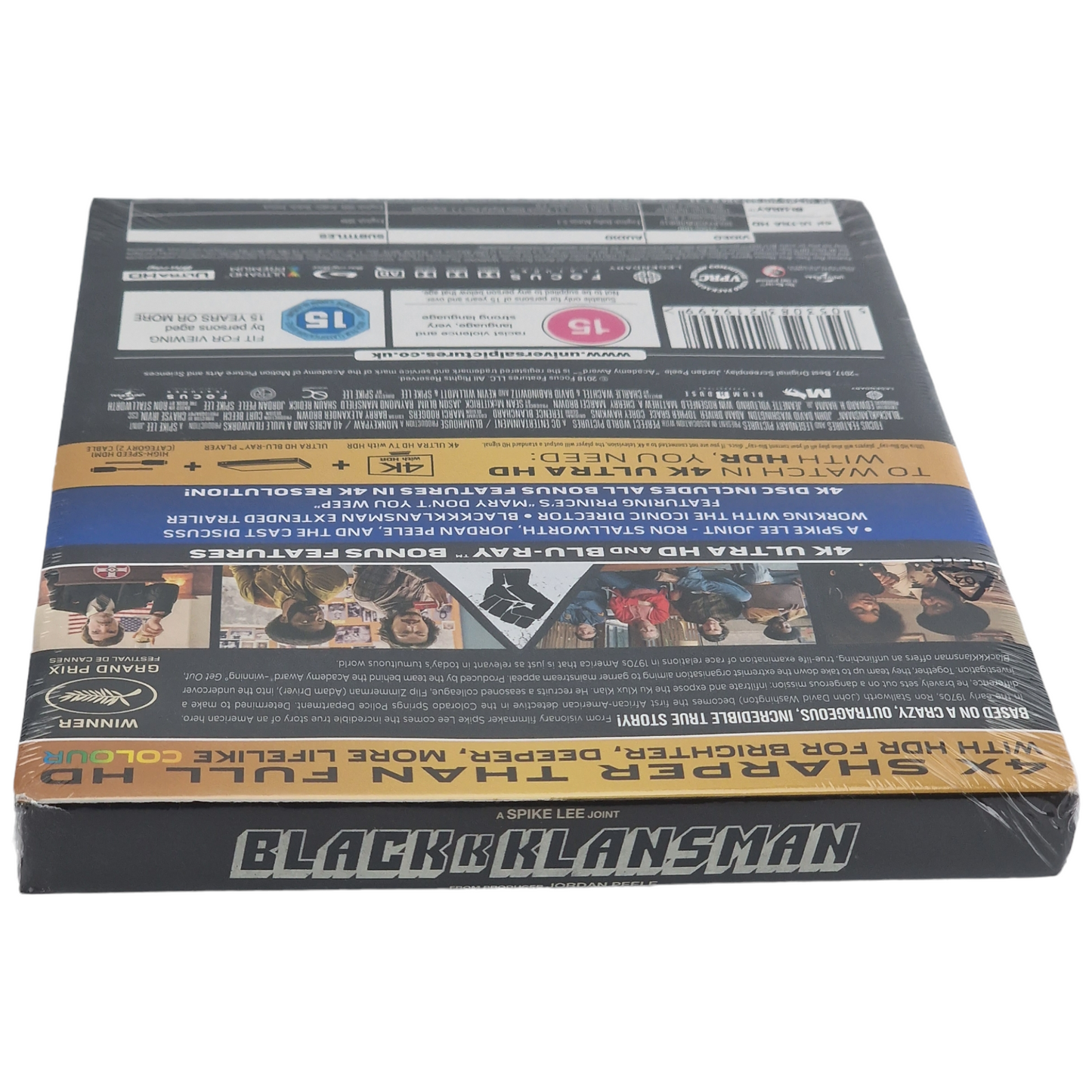 BlacKkKlansman Spike Lee 4K Ultra HD Blu-ray Steelbook Zavvi 2020 Region Libre