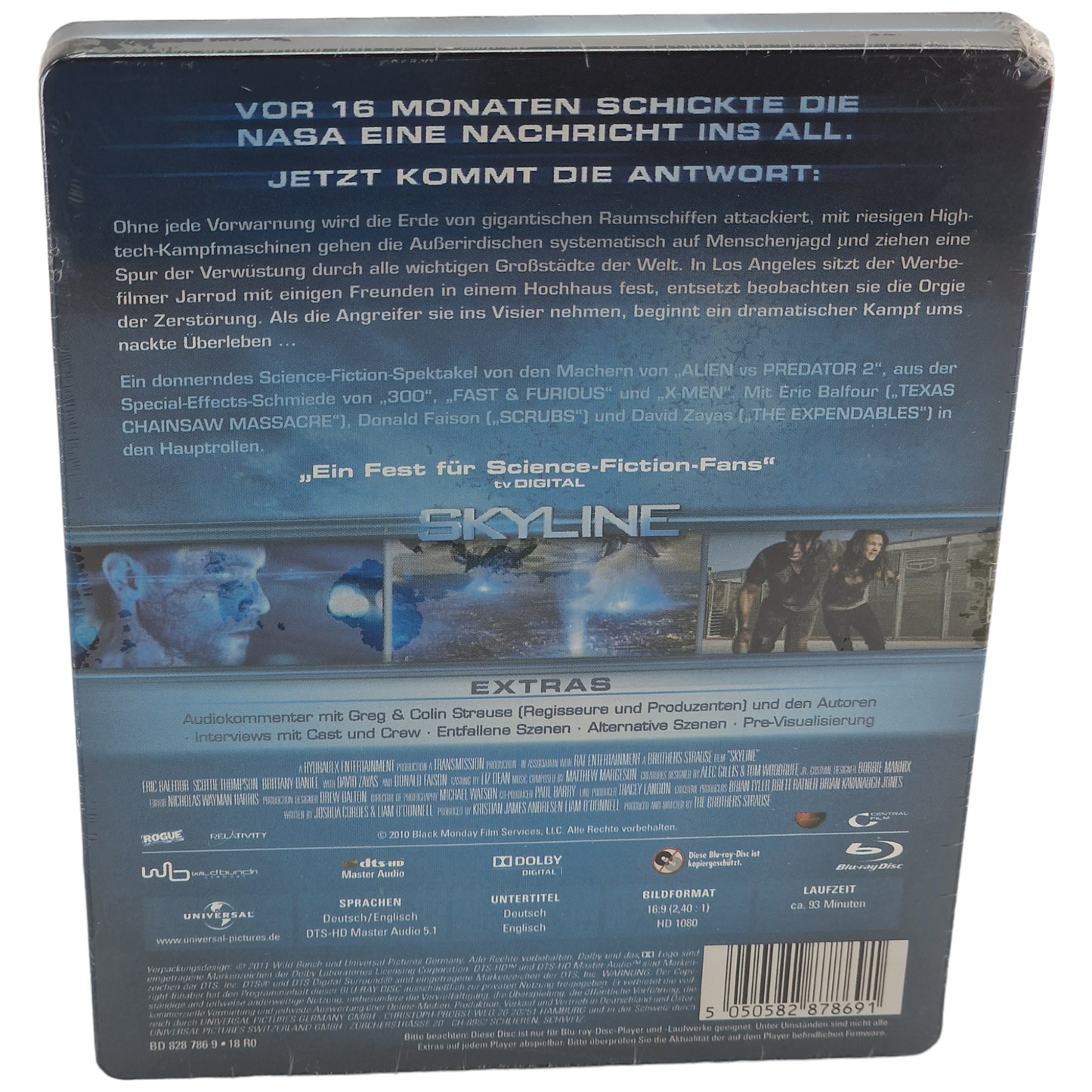 Skyline Blu-ray SteelBook Universal 100e anniversaire 2012 Region Libre